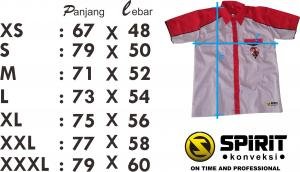 SIZE CHART KEMEJA